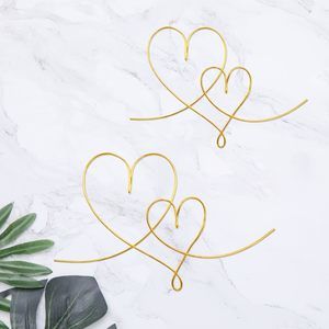 2 Pieces Metal Duo Hearts Wall Decor, Metal Wire Heart Signs Wall Art, Love😚